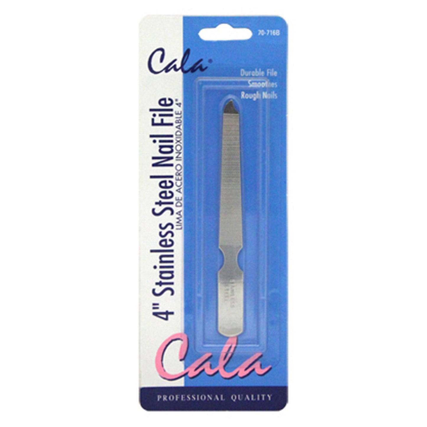 cala 4 stainless steel nail files -- 63 per box