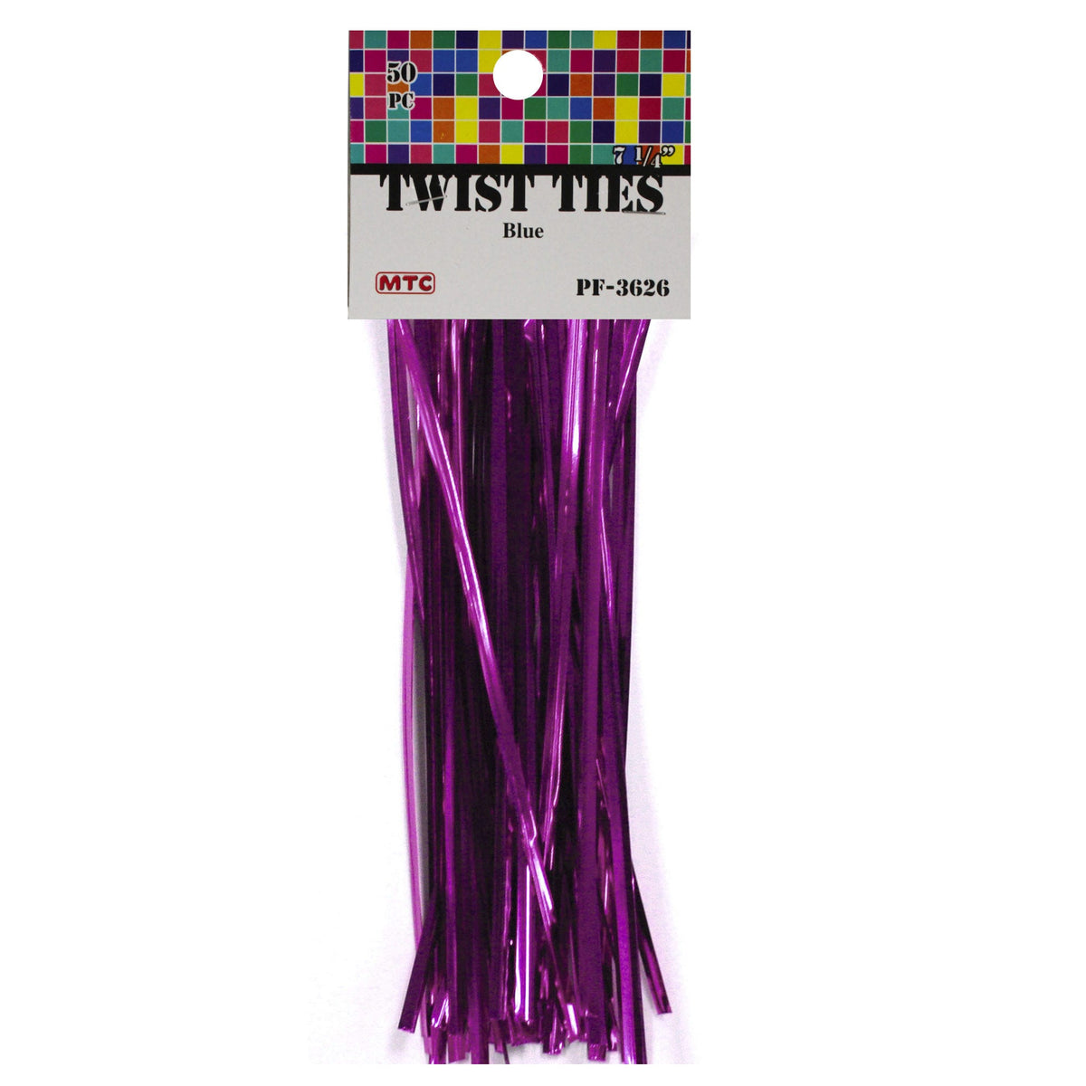 magenta twist ties - 50 piece - -- 63 per box