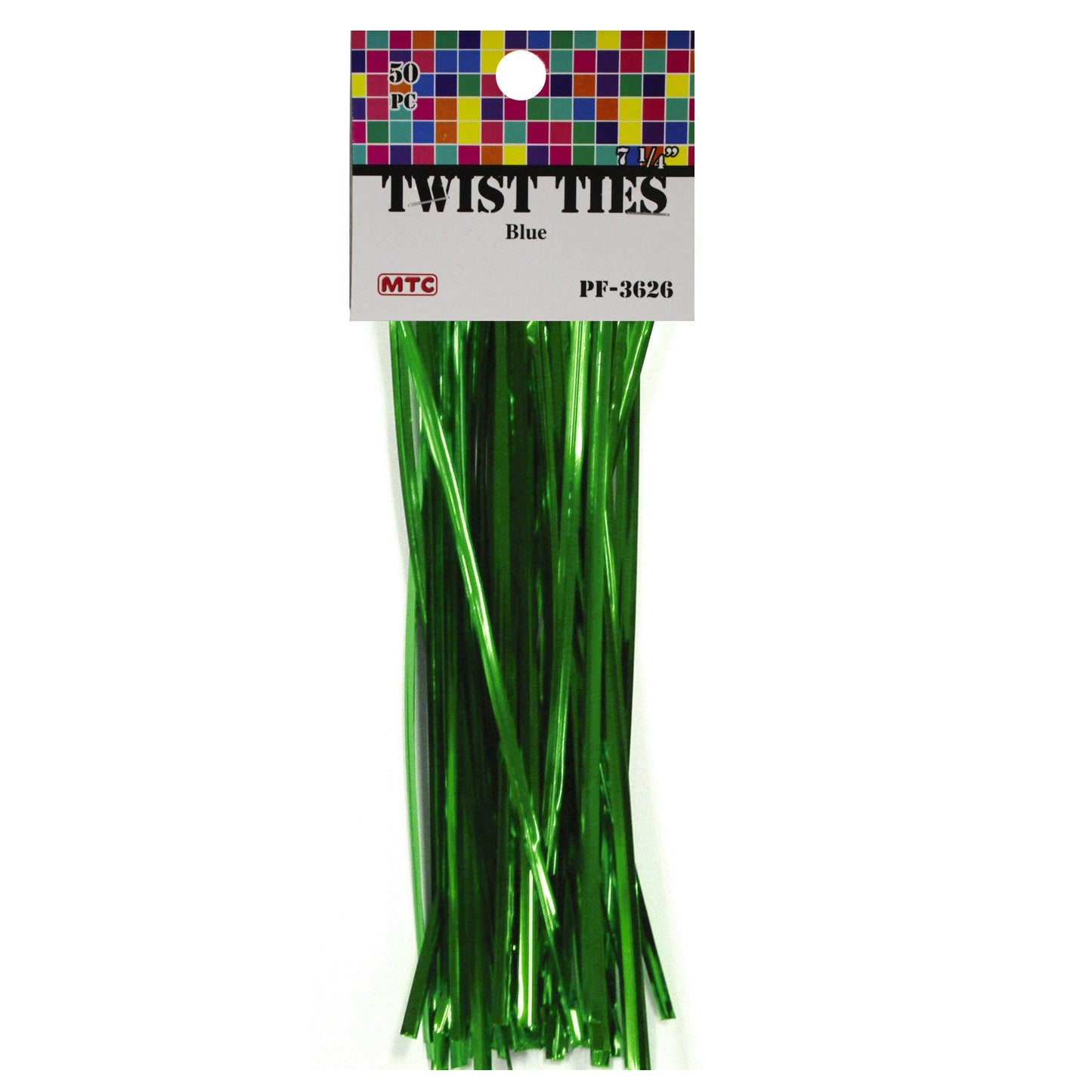 bulk twist ties - green - 50 piece -- 63 per box