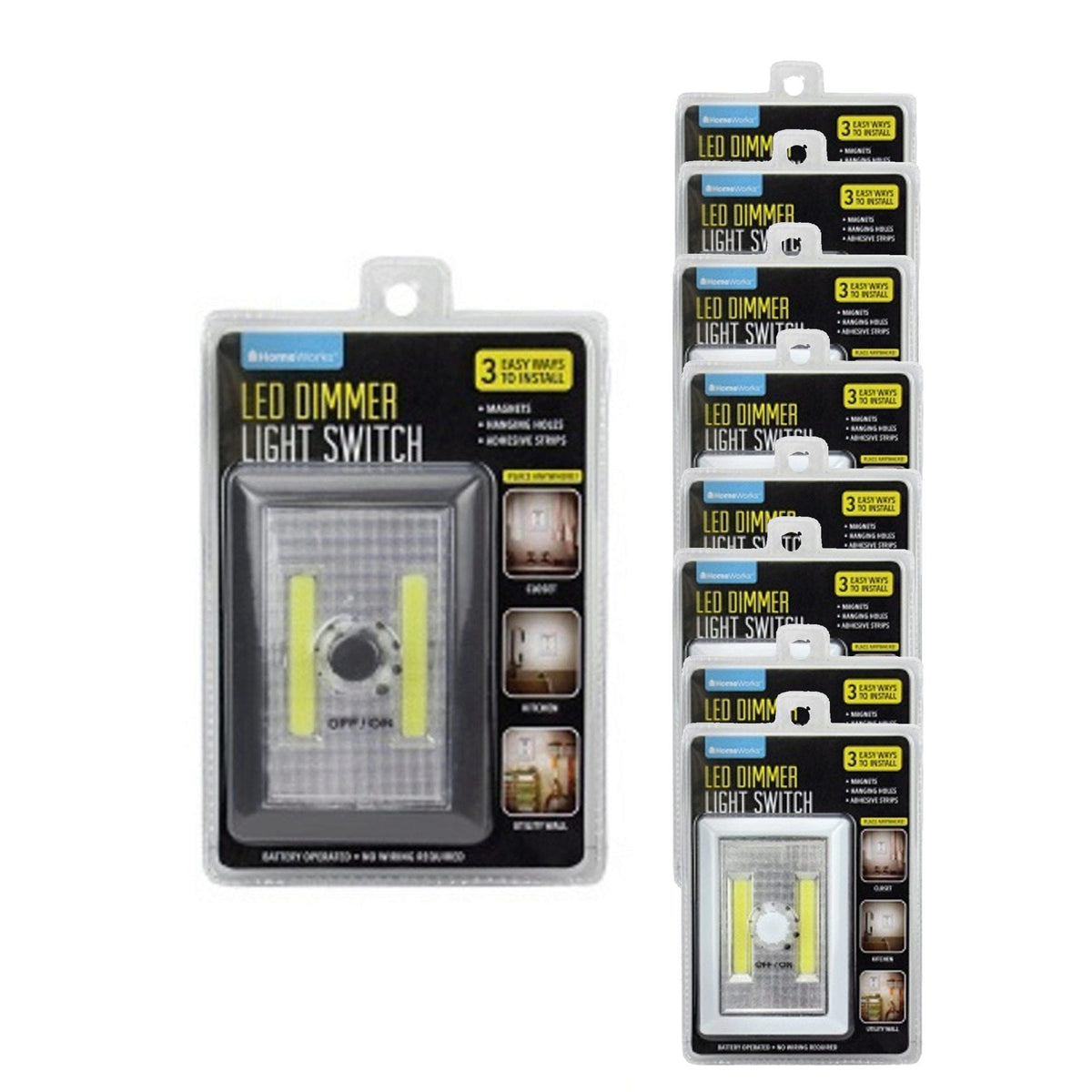 led dimmer light switch - clip strip -- 15 per box