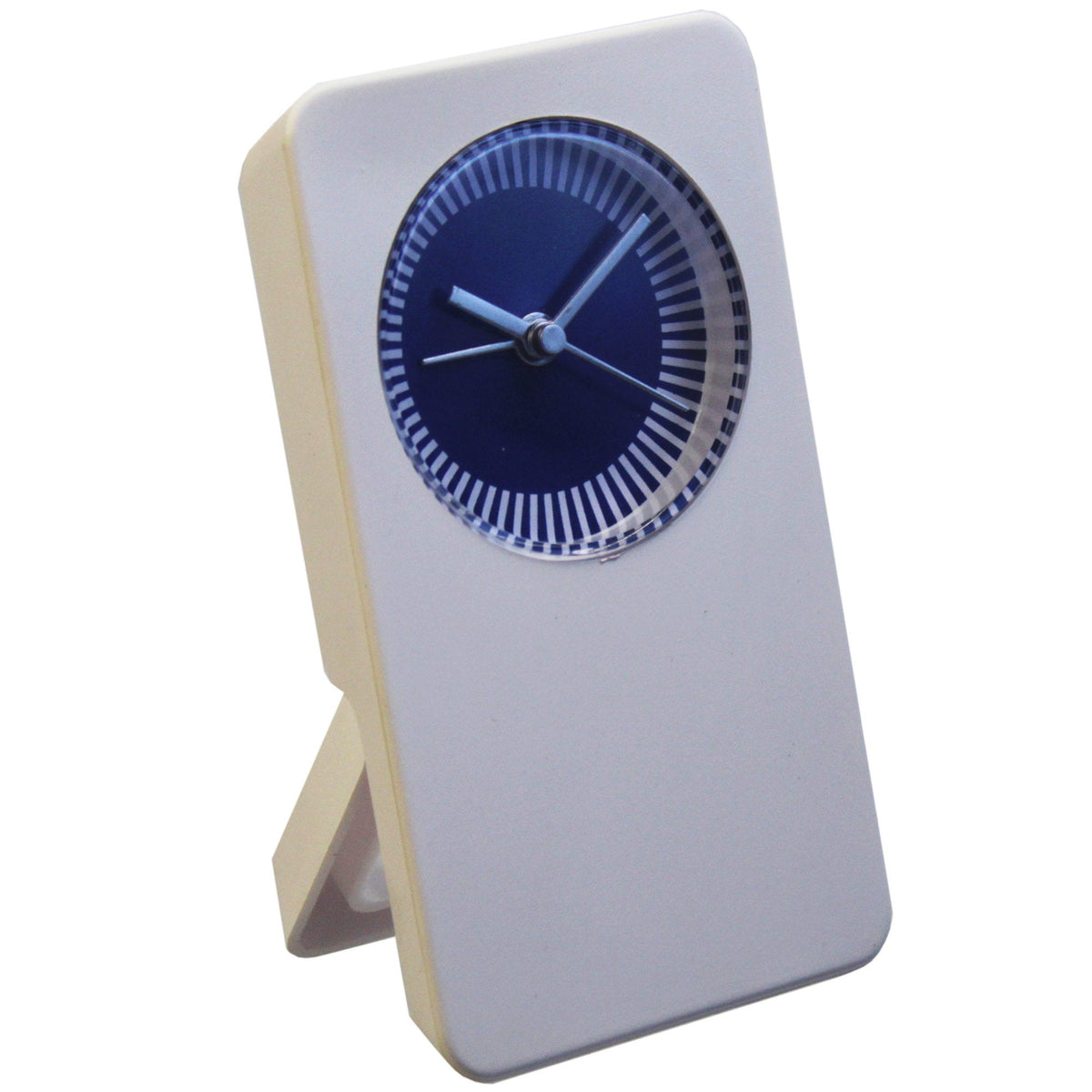 analog desktop clock - blue -- 58 per box