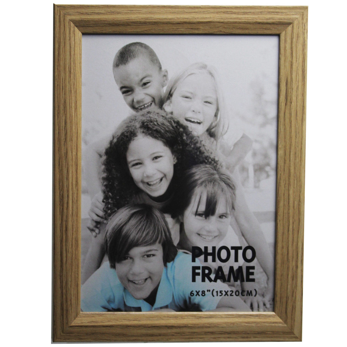 mdf bevelled photo frames - ash wood grain -- 19 per box