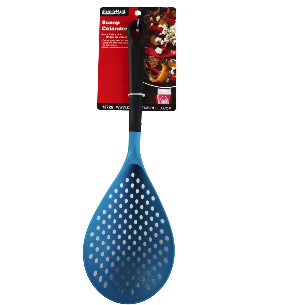 big scoop strainer spoon - 72 pack - -- 24 per box
