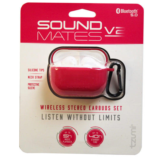sound mates v2 true wireless earbuds combo pack - pink & purple -- 3 per box