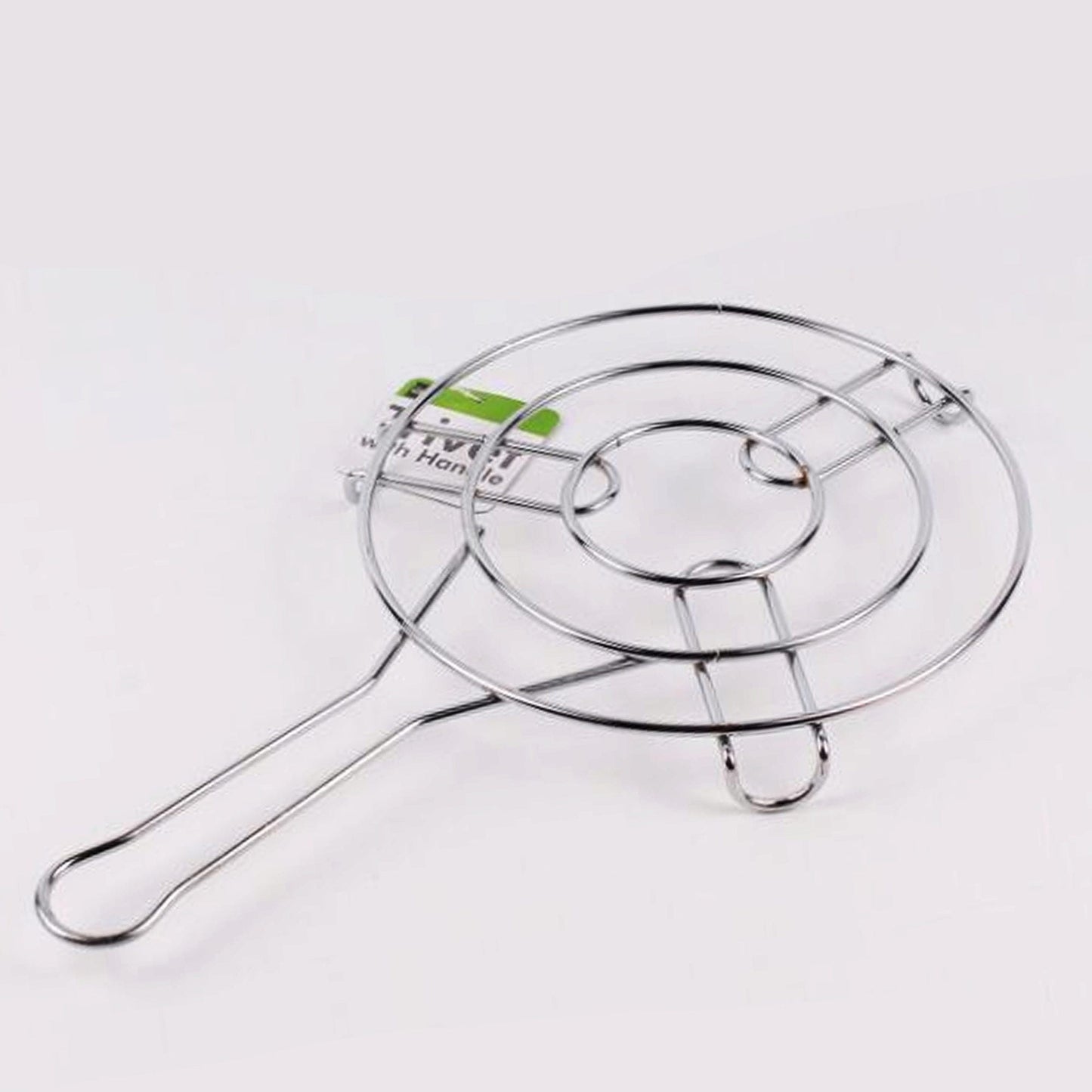 steel round trivet with long handle - - -- 12 per case