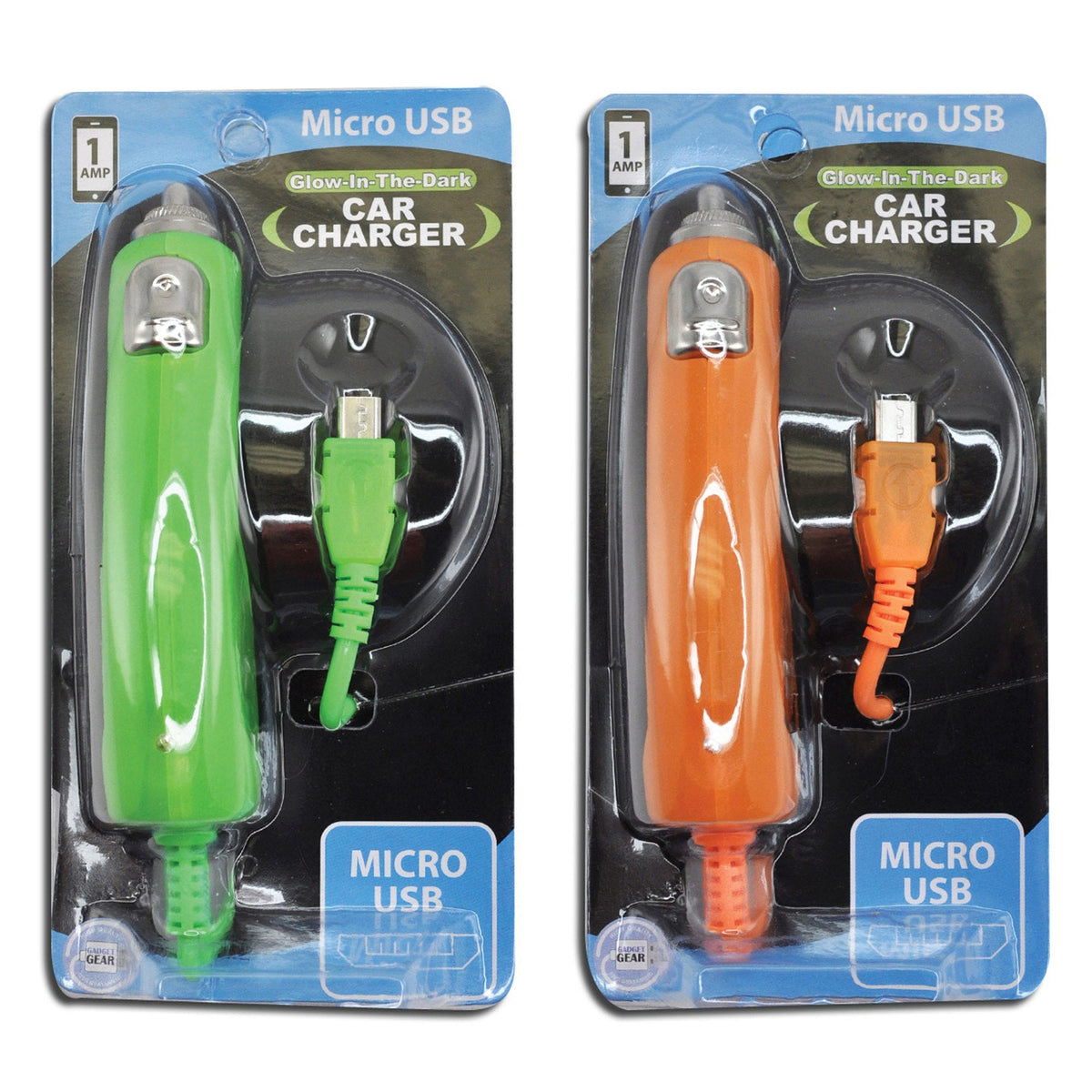 neon micro usb car charger -- 40 per box