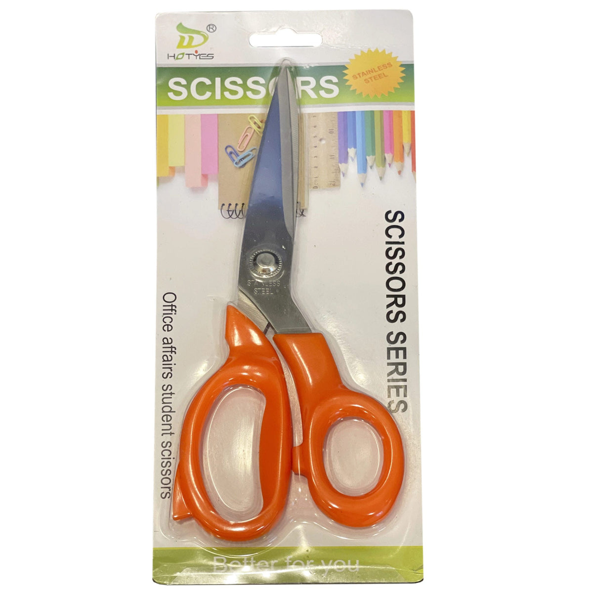 assorted stainless steel all purpose scissors - -- 23 per box