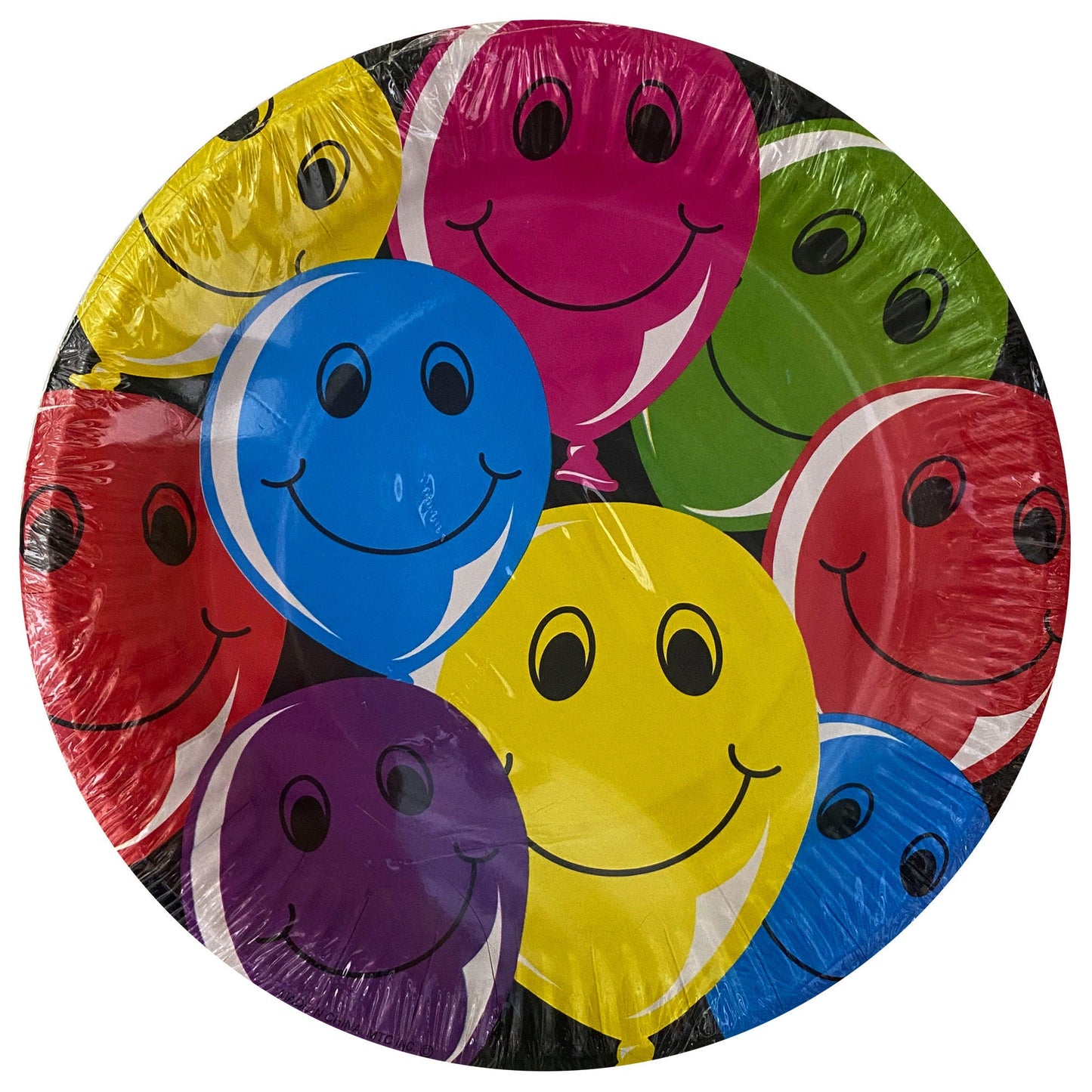 happy balloons 8 piece 7 inch party plates -- 71 per box