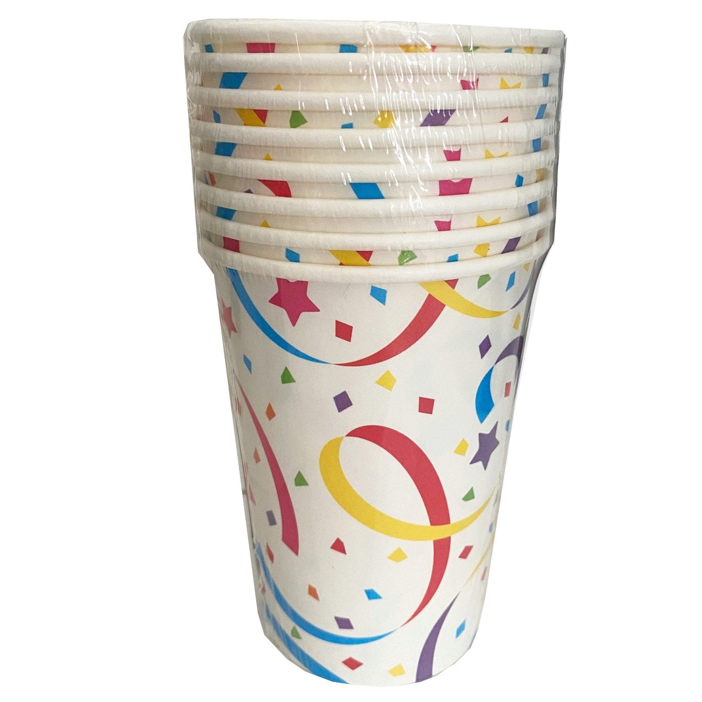 birthday streamers 9oz party cups - bulk -- 71 per box