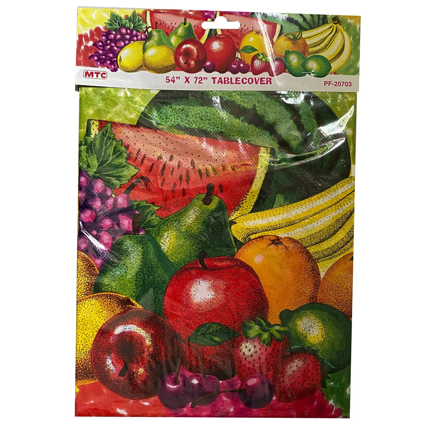 tropical fruits tablecovers 54 in x 108 in - bulk -- 71 per box