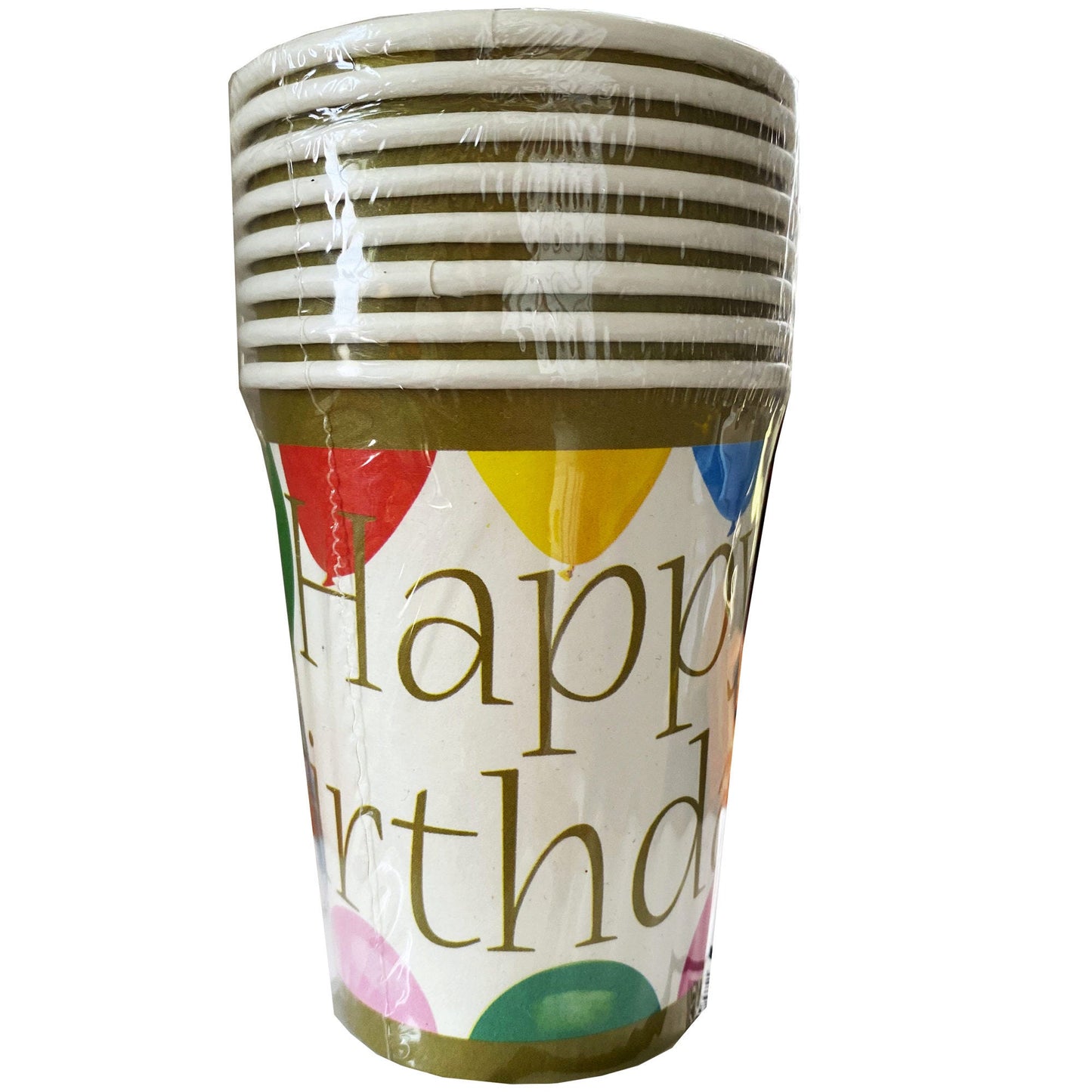 colorful balloon 10oz cups - -- 71 per box