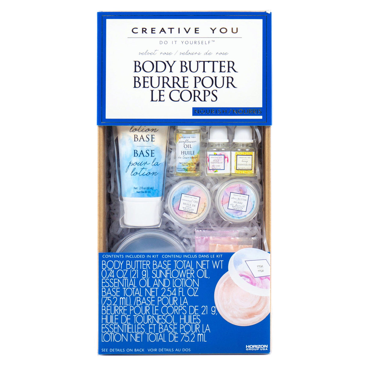 creative you do it yourself rose body butter -- 4 per case