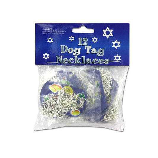 hanukkah dog tag necklace -- 71 per box