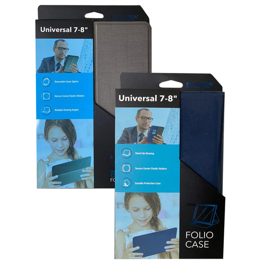 accellorize universal tablet folio cases 7 / 8 inch  -- 5 per case