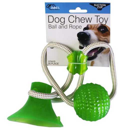 suction cup dog chews - ball and rope  -- 6 per box