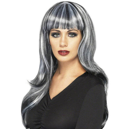 sinister siren wig - black & grey -- 5 per box