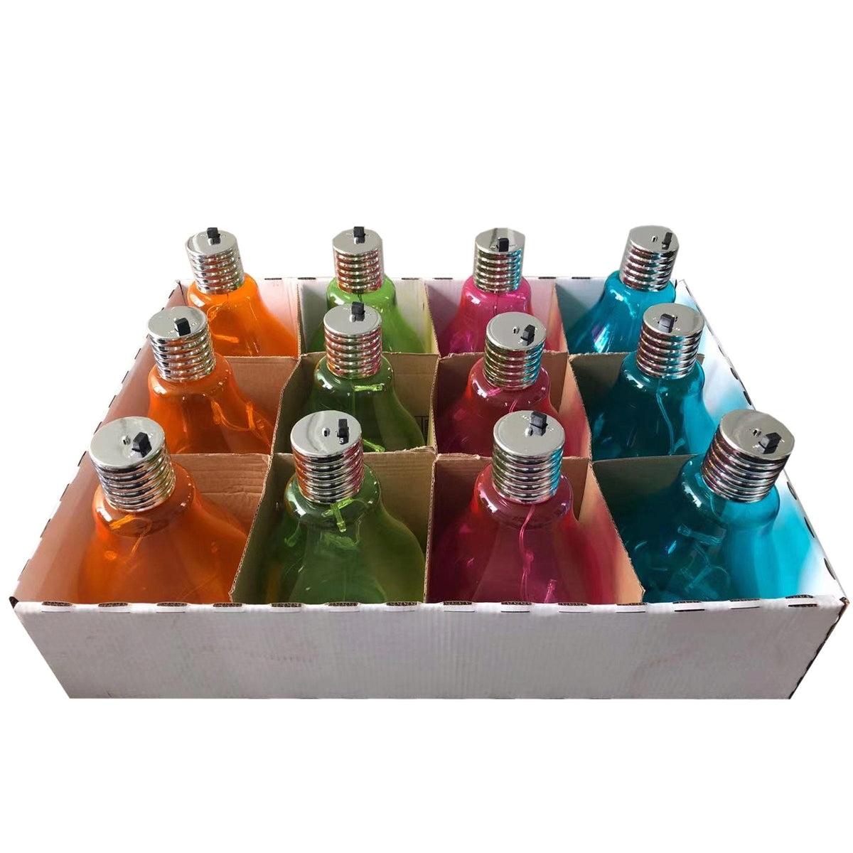 solar powered garden lights - rounded -- 8 per box