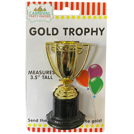 golden cup kids trophies - party supplies -- 36 per box
