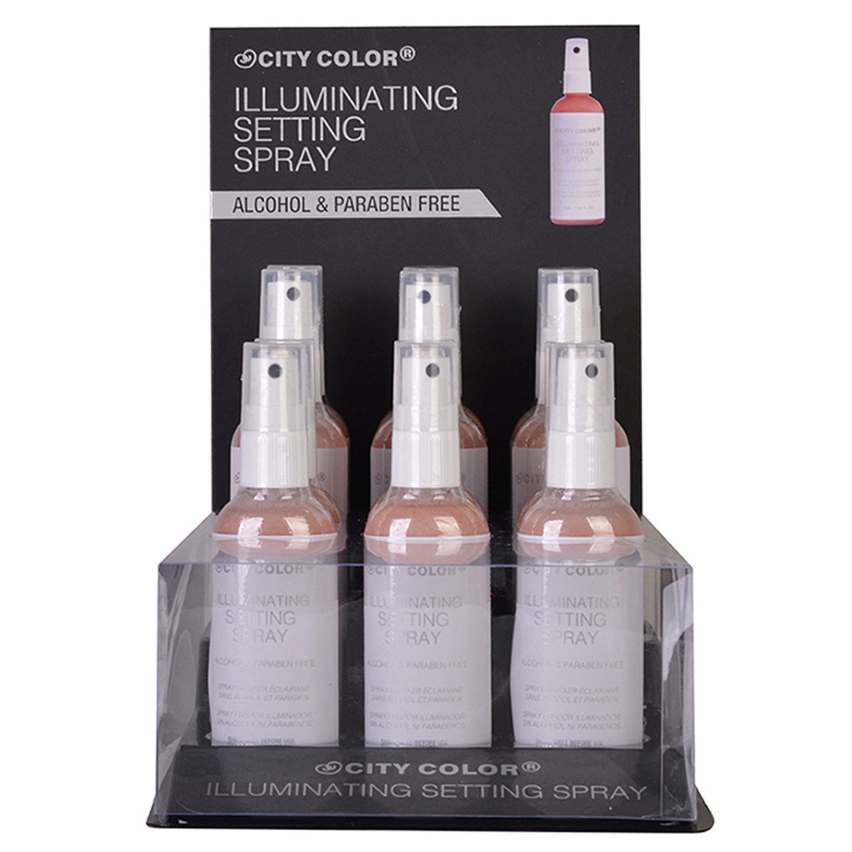 new arrivals illuminating setting spray - countertop display - -- 64 per box