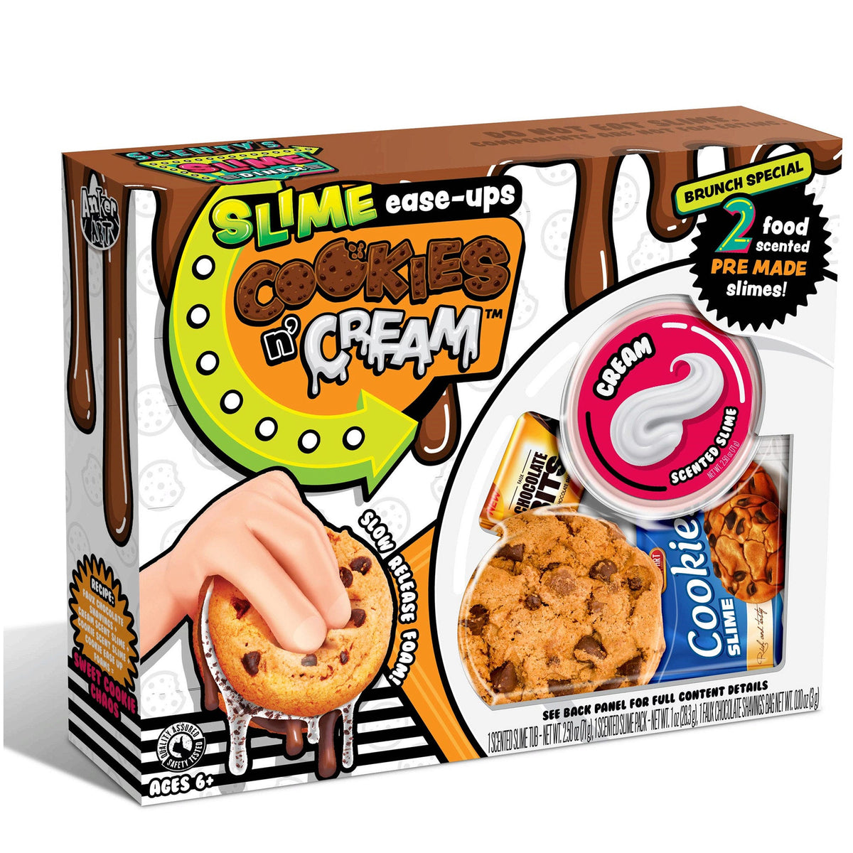 anker cookies & cream slime ease-ups play kit - -- 10 per box