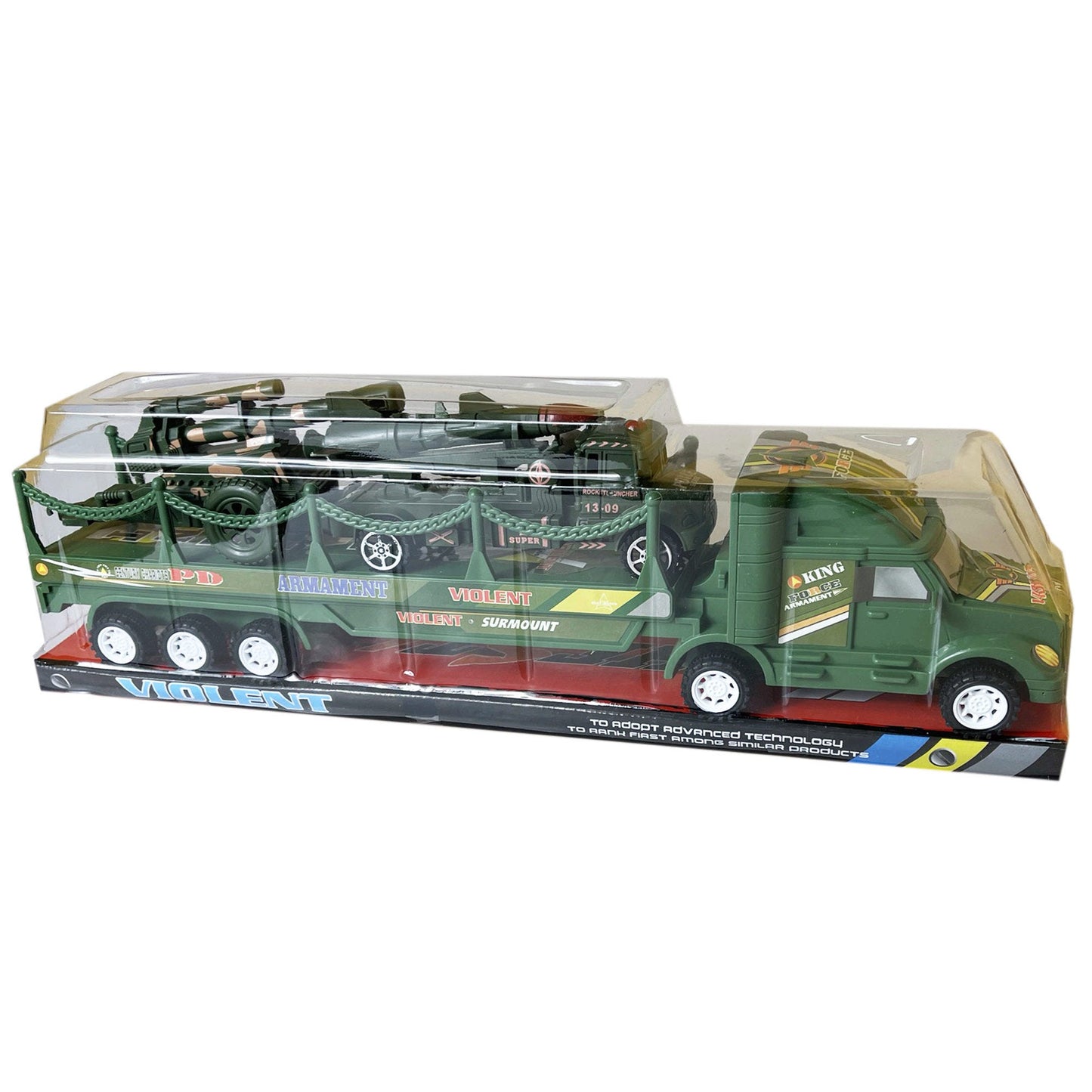 friction army trailer with 1 missile -- 6 per box