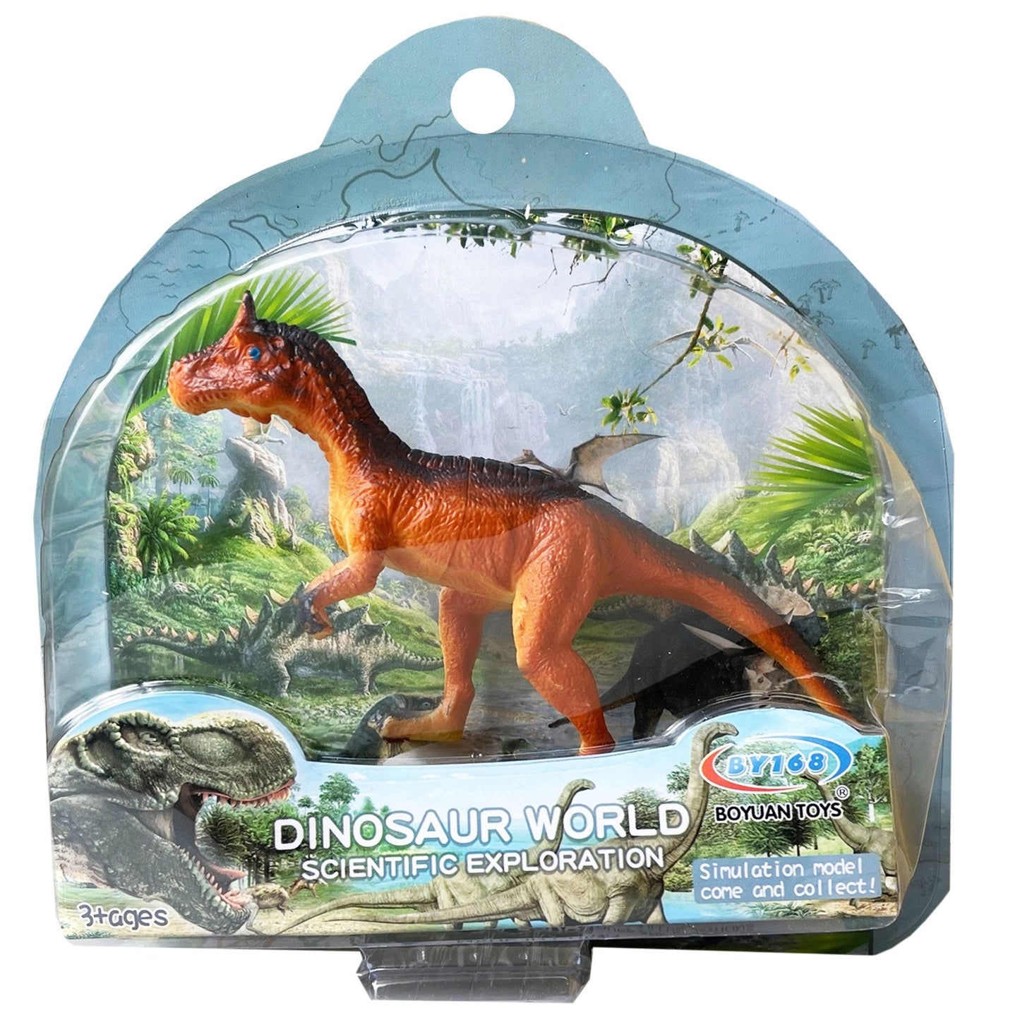 6 assorted dinosaurs - -- 16 per box