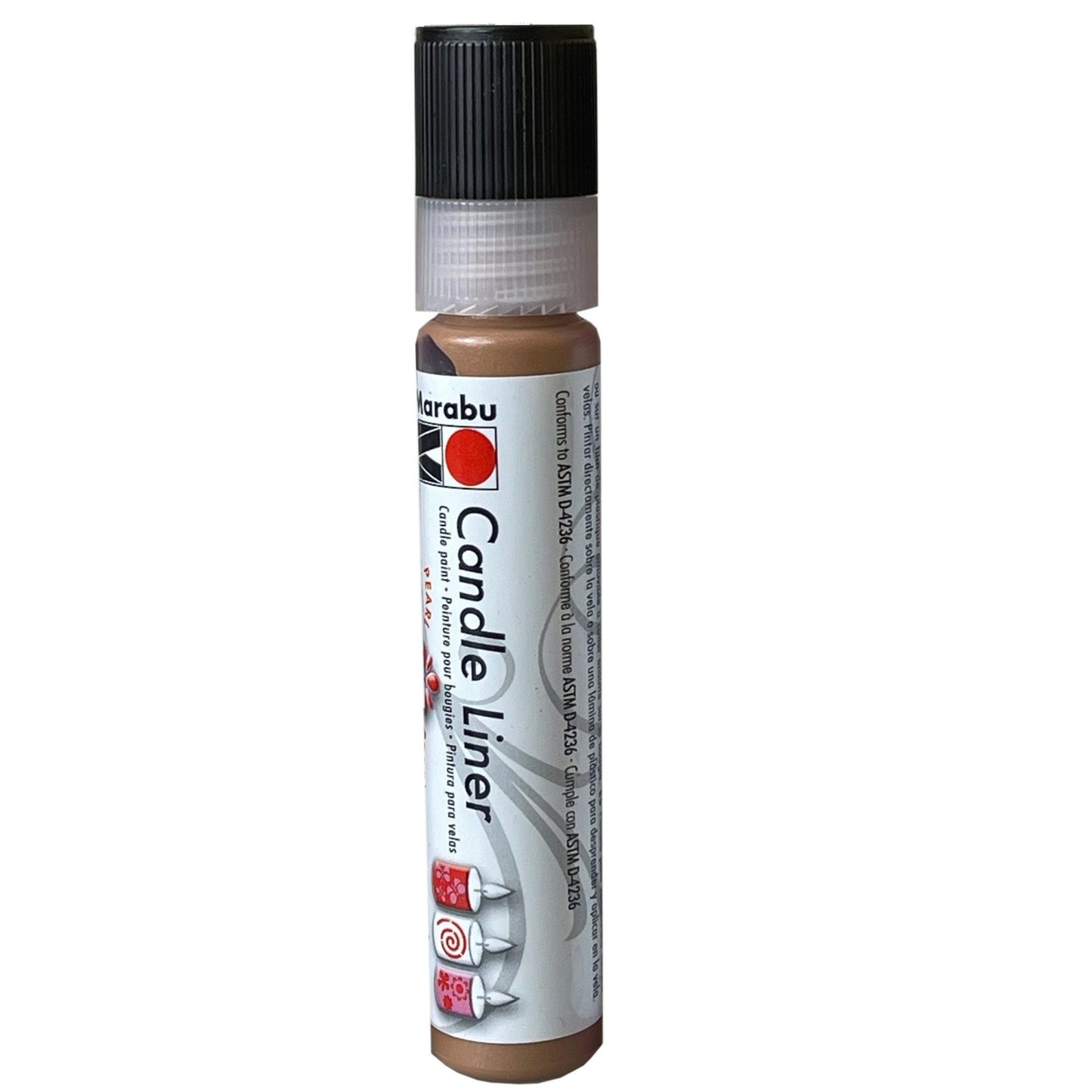 marabu 25ml candle liners - medium brown -- 64 per box