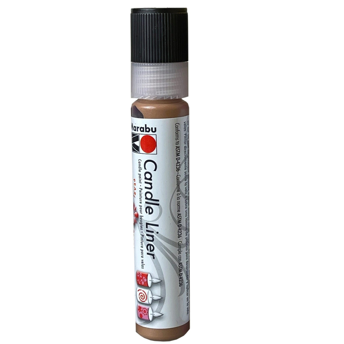 marabu 25ml candle liners - medium brown -- 64 per box
