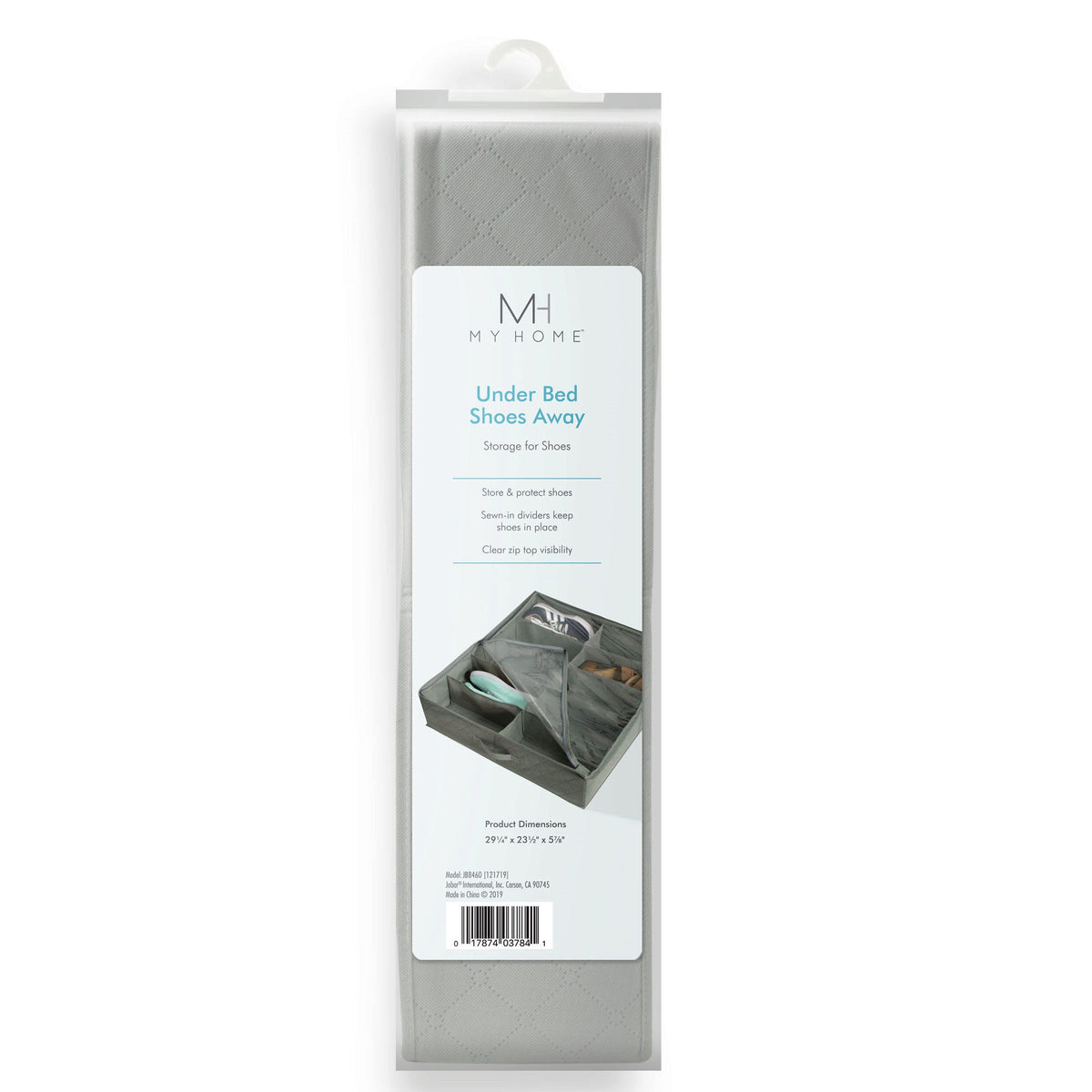 my home under bed shoes away storage organizer -- 5 per box
