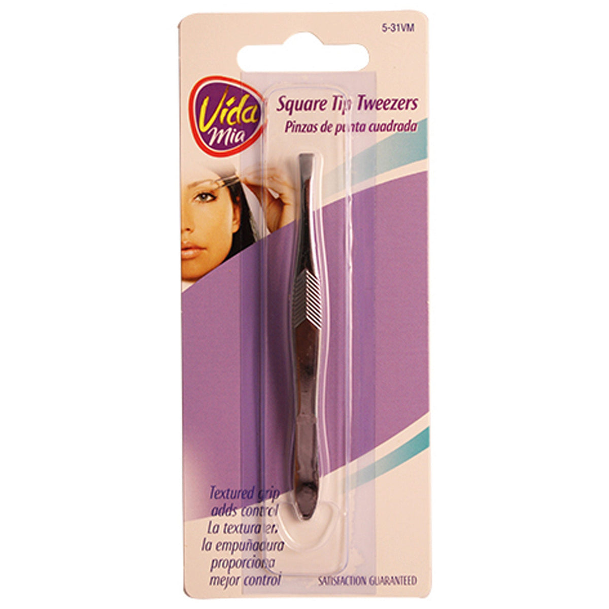 square tip tweezers - vida mi - -- 56 per box