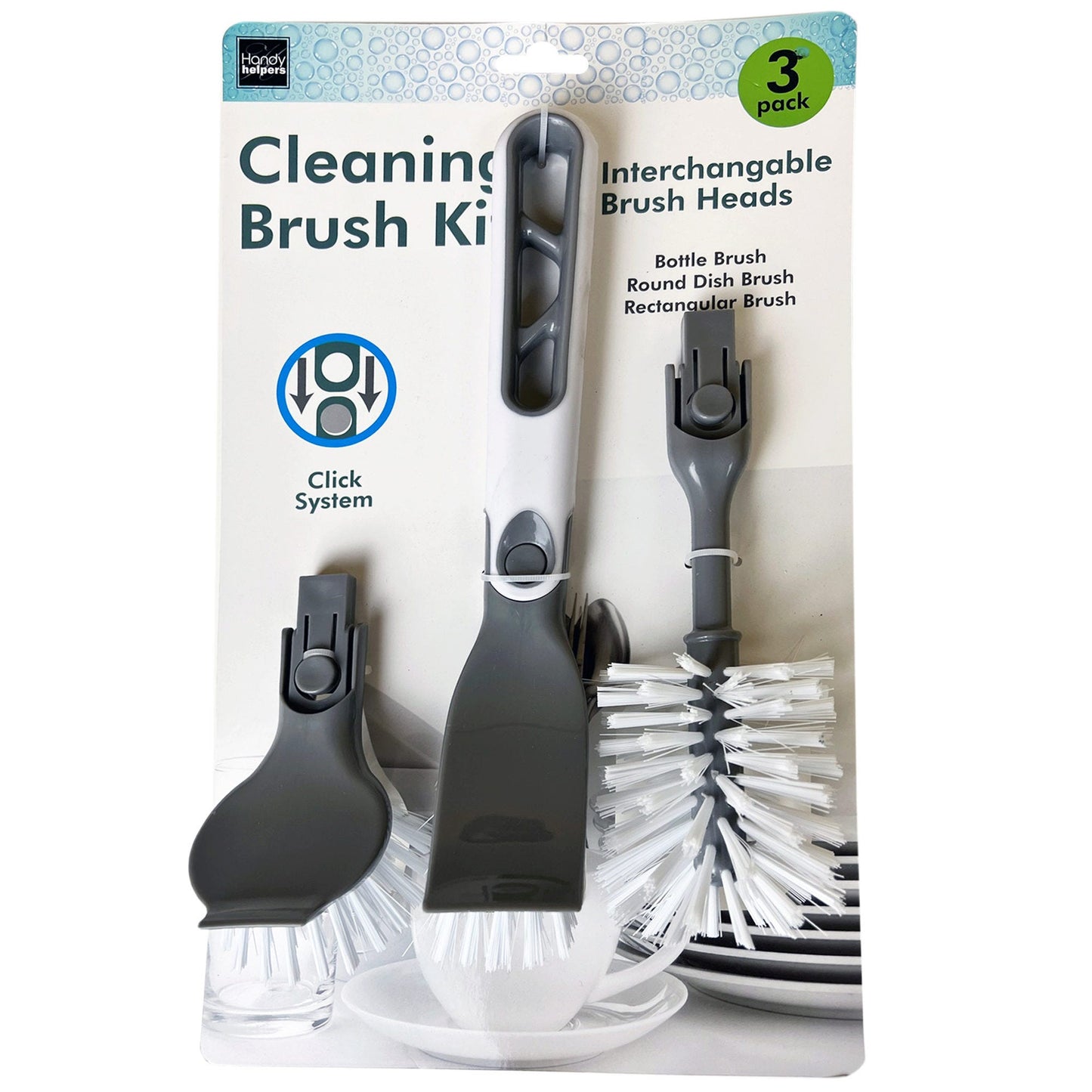 kitchen cleaning brush kit - 3 pack - -- 7 per box
