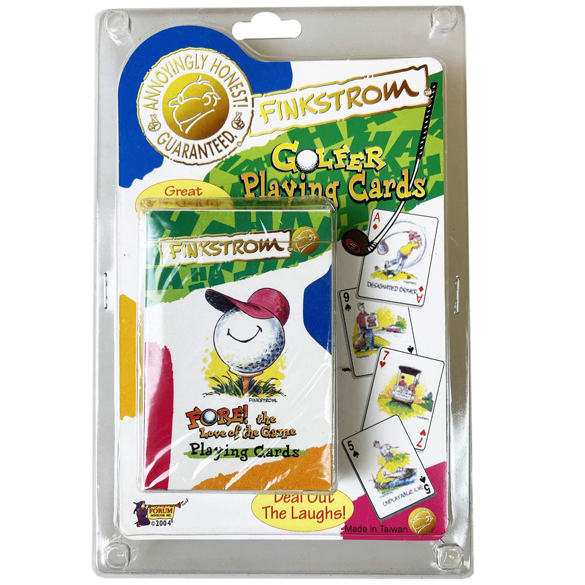 finkstrom golf themed playing cards -- 45 per box