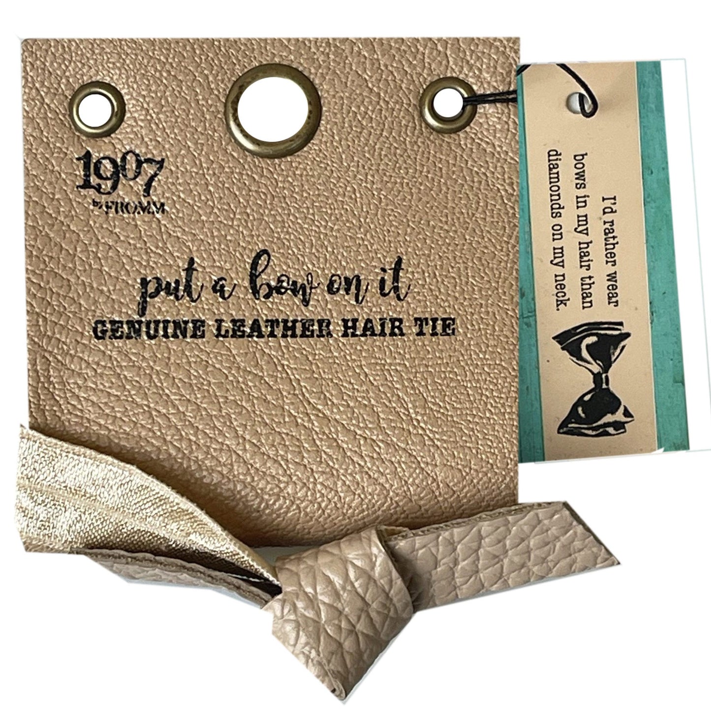 nude bow hairties - bulk -- 86 per box