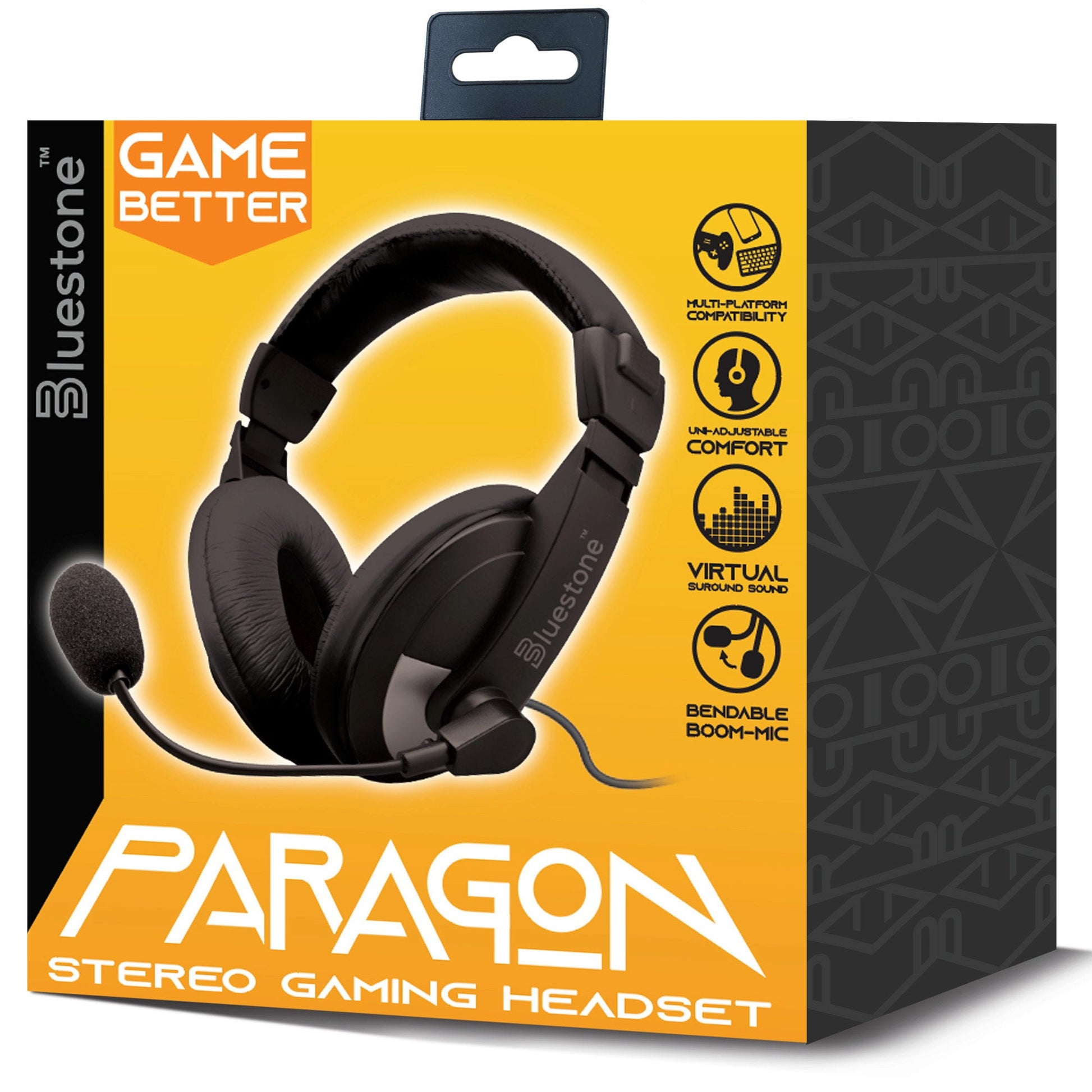 paragon gaming headphones with microphone - 24/pack -- 4 per box