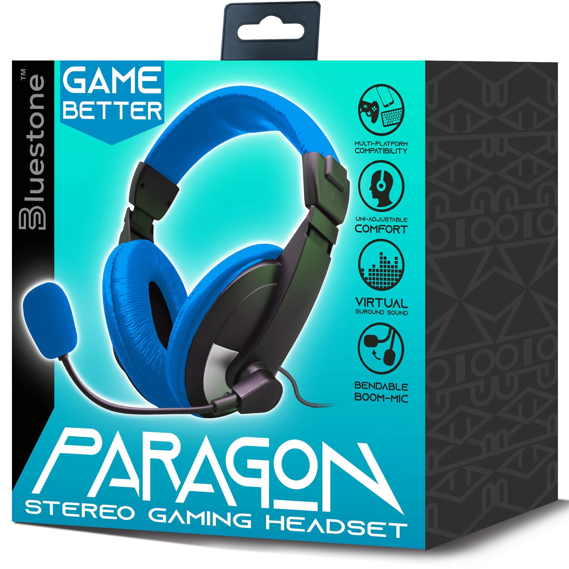 paragon stereo gaming headphones with mic - 24 pack -- 4 per box