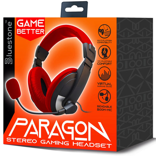gaming headphones with microphone - paragon -- 4 per box