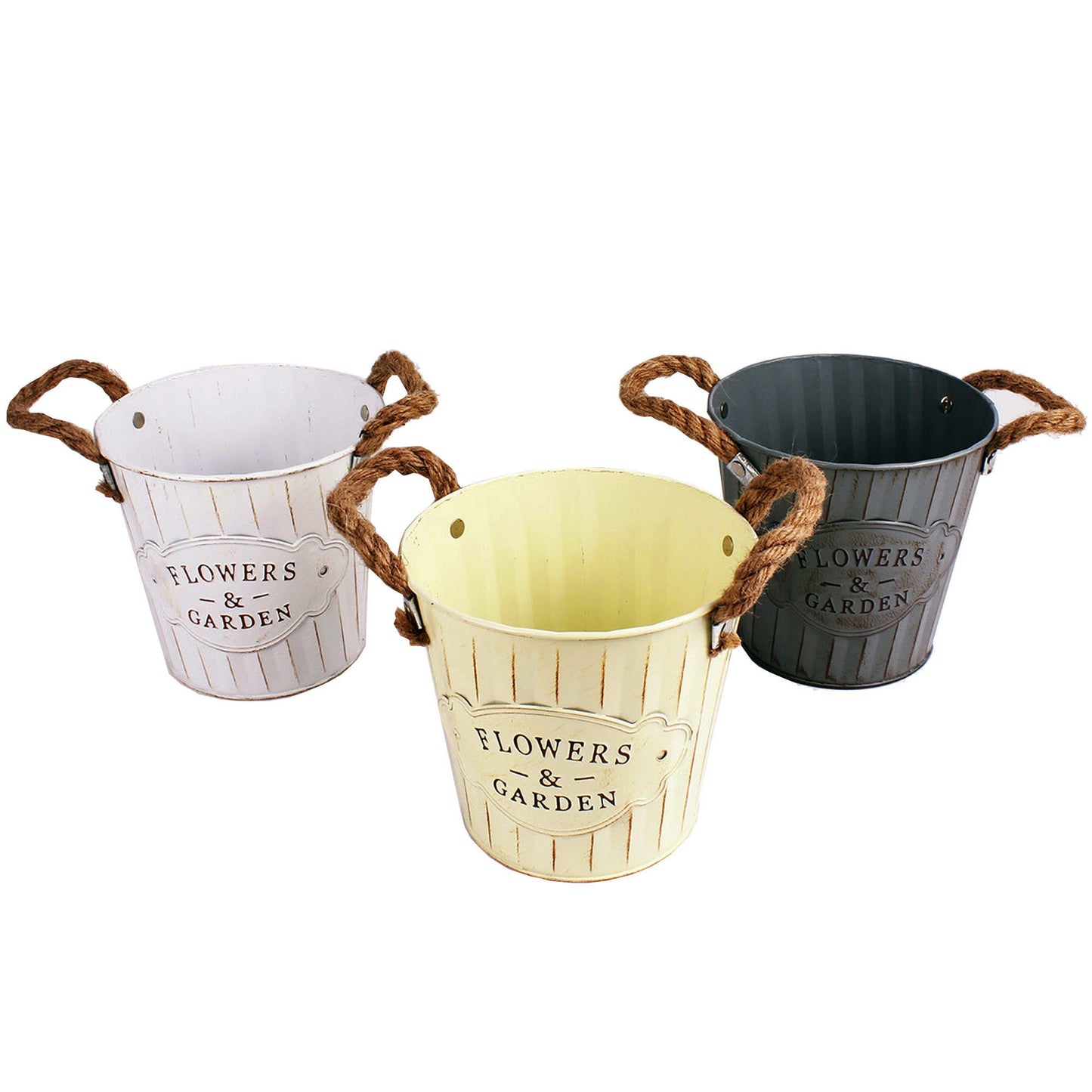 flower pots - variety of colors & sizes -- 8 per box