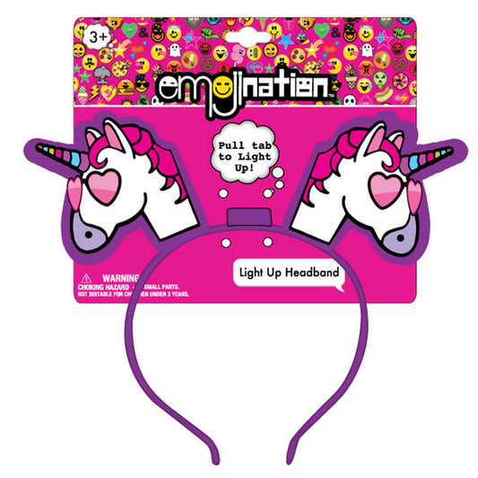 light up unicorn headbands  - emojination -- 20 per box