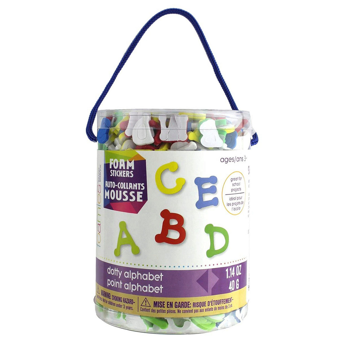 darice foamies sticker alphabet - - -- 17 per box