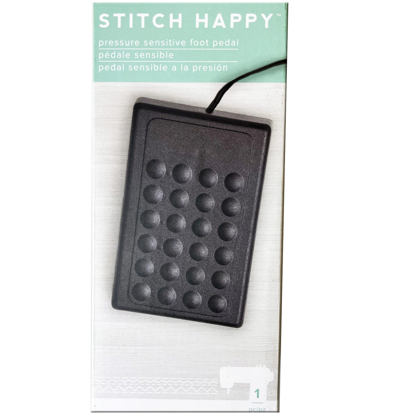 we-r stitch happy sewing foot pedal - pressure sensitive - -- 14 per box