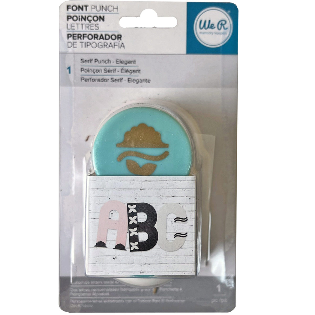 american crafts font punch craft tool -- 17 per box