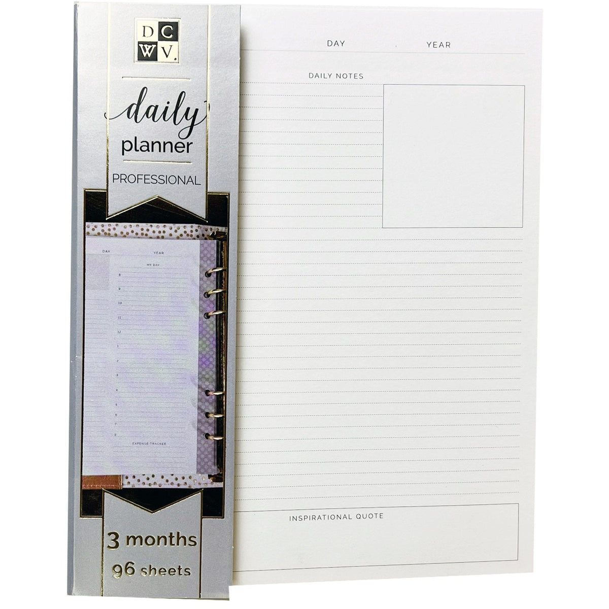 american crafts 3 month daily professional planner - 96 sheets 6.6 x 8.3 - -- 12 per case