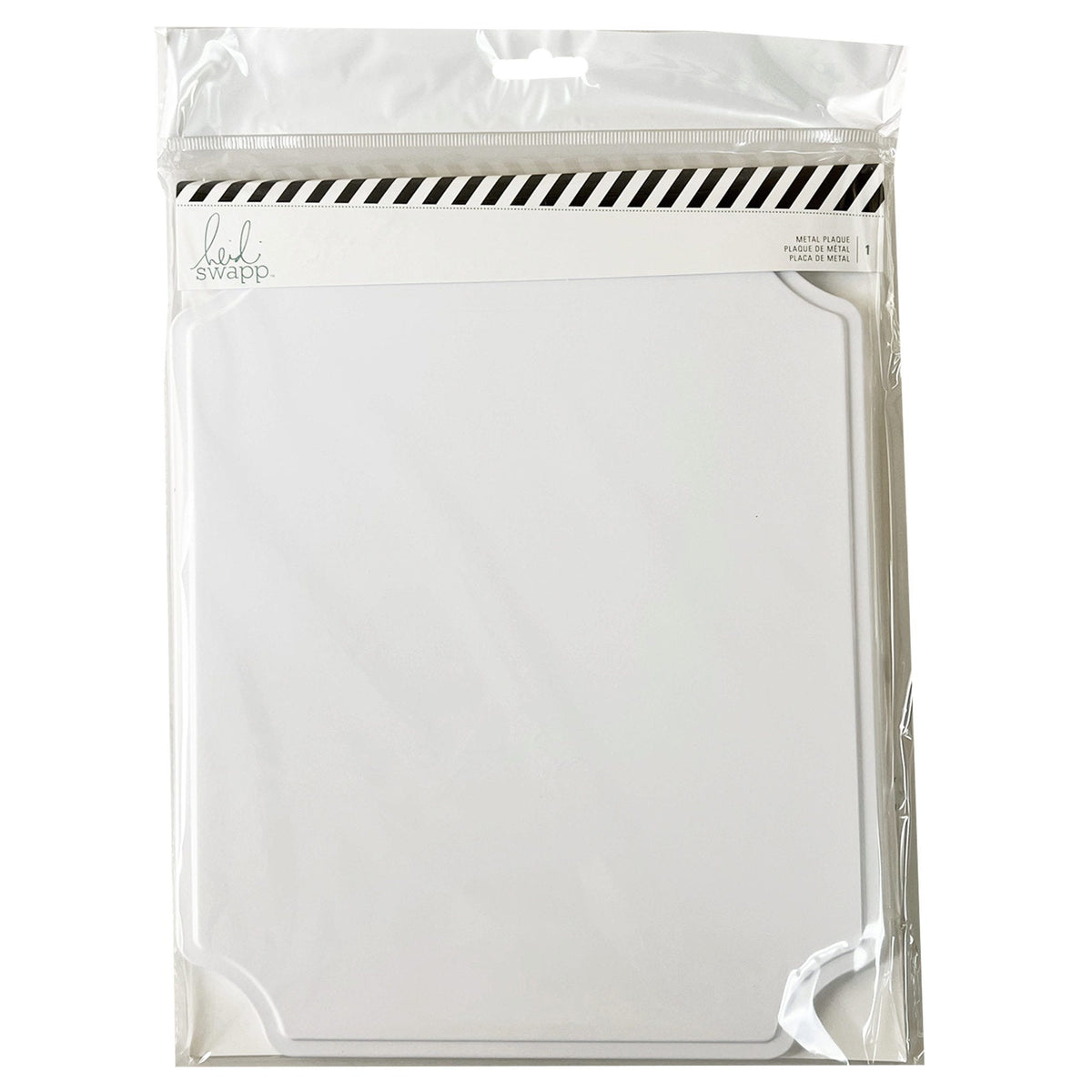 heidi swapp metal plaques - matte white finish -- 12 per case