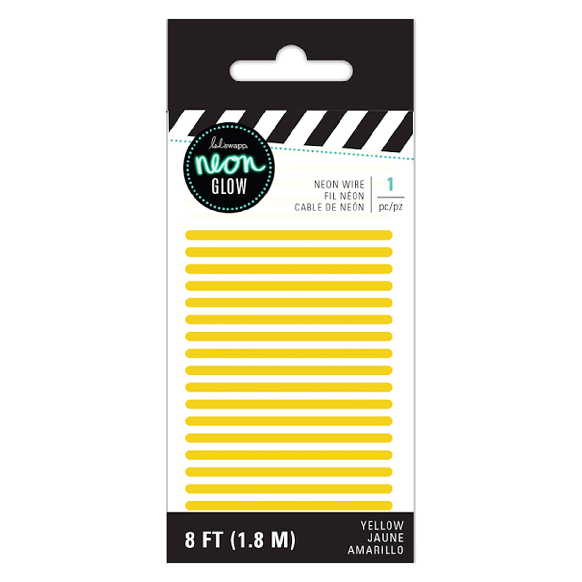 neon glow 8 ft yellow wire - heidi swapp -- 25 per box