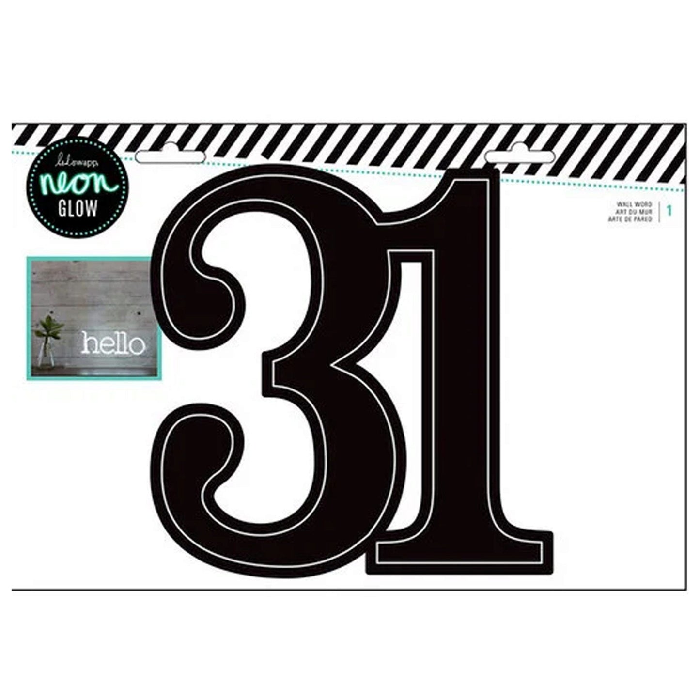 heidi swapp wall art - 14 x 9.6 - black -- 17 per box