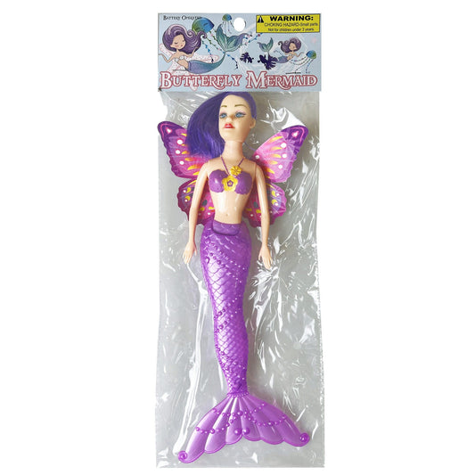 battery operated butterfly mermaid dolls - assorted  -- 20 per box