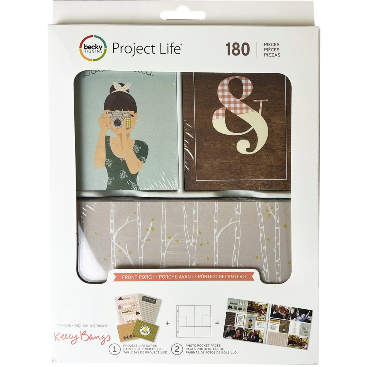 front porch edition craft value kit - becky higgins project life - 180 pieces -- 12 per case