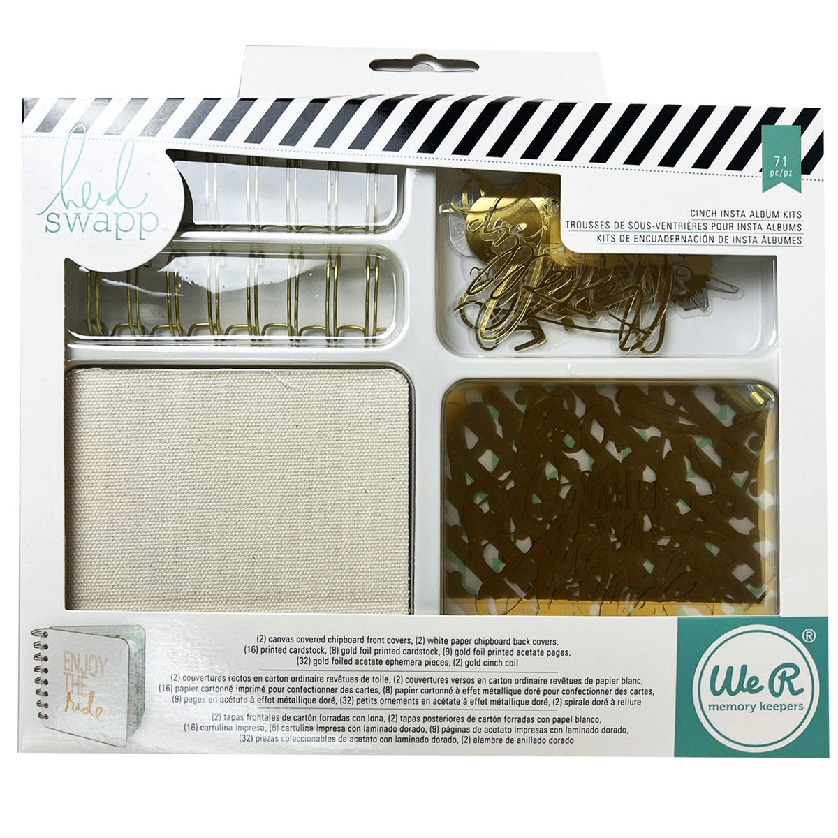 heidi swapp instant album cinch kit - 71 pieces -- 20 per box