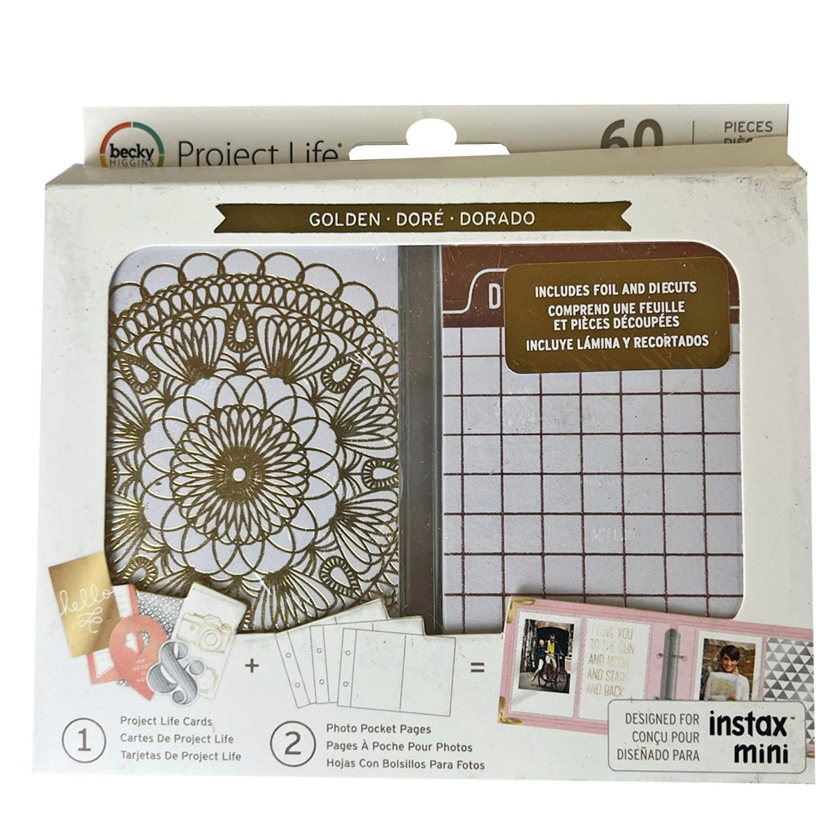 becky higgins craft cards - golden - 36/case -- 36 per case