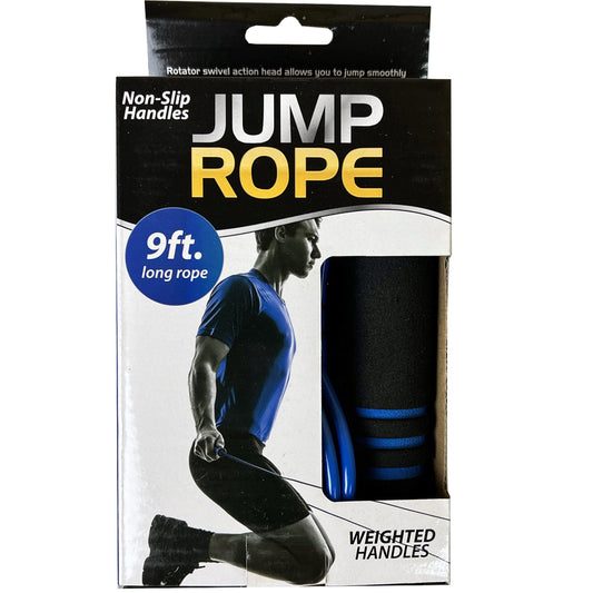 weighted jump ropes with hand grips  -- 7 per box